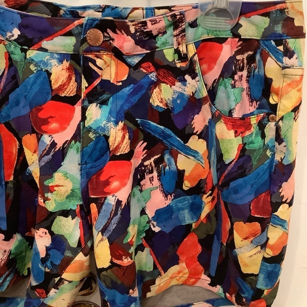 St33le Stretch Knit Jeans Rainbow Shorts Limited Edition 6” Inseam Sz. 34​​​​​​ - Picture 3 of 14